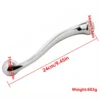 Dildo metal pesado: medidas do dildo de aço inox 24 cm, 3,4 cm e 3,1 cm, 603 g