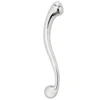Dildo metal pesado: dildo de aço inox em curva S com duas pontas