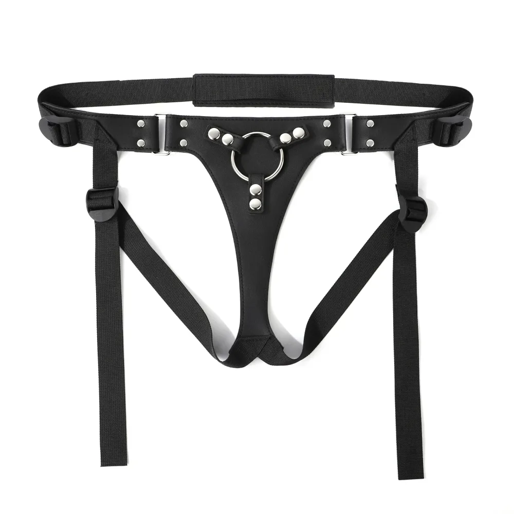 Harness de pegging aberto com tiras de perna largas