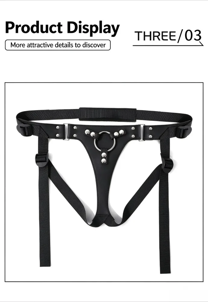 Harness de pegging com fivelas reguláveis