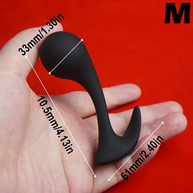 Obedience Plug: plug anal de próstata tamanho M com esfera de 3,3 cm